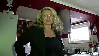 German Milf With Big Natural Tits Seduced By Neighbor For Homemade Sex